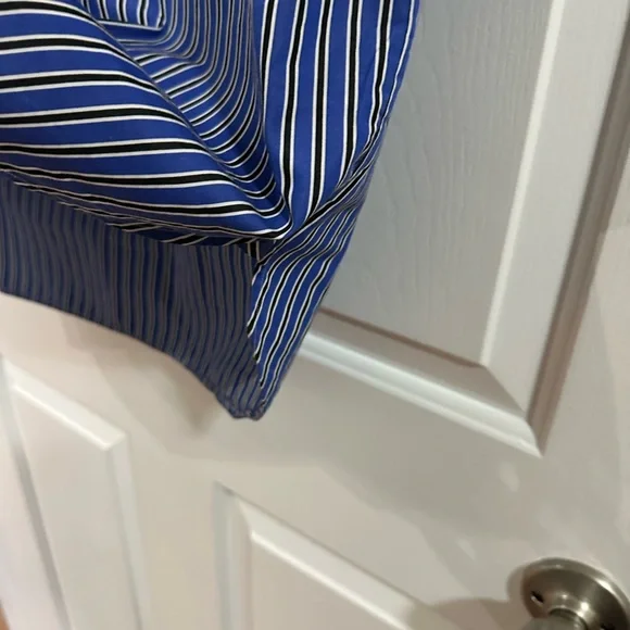 Ralph Lauren Blue and White Striped Shirt Dress - Picture 2 of 3